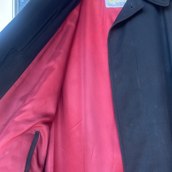 Aquascutum London Black Trench Coat Classic Style - Picture 2 of 8